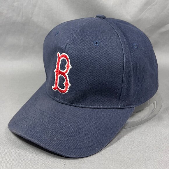 Vtg Twins Enterprise Boston Red Sox MLB Snapback Hat Cap Blue Light up Logo Mens - Picture 2 of 16
